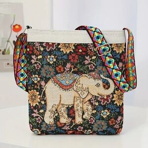 Beautiful hobo multi color crossbody bag